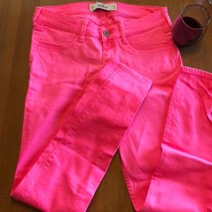 Hot pink pants